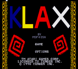 Klax [Model 301040-0150] screenshot