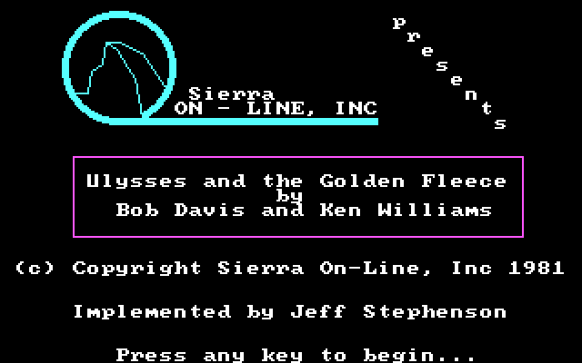 Hi-Res Adventure #4: Ulysses and the Golden Fleece screenshot