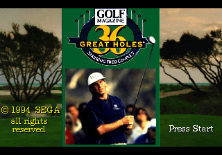 36 Great Holes Starring Fred Couples [Model 84602] screenshot