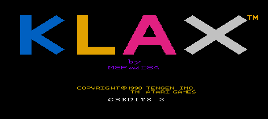 Klax [Model TTGX20001] screenshot