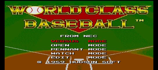 World Class Baseball [Model TGX020007] screenshot