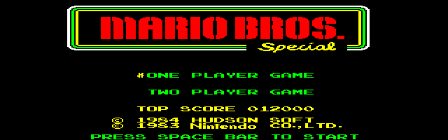 Mario Bros. Special [Model XC-2010] screenshot