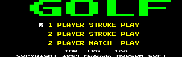 Nintendo no Golf [Model AT-1015] screenshot