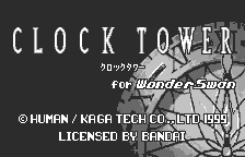 Clock Tower for WonderSwan [Model SWJ-KGT002] screenshot