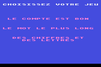 Des Chiffres et des Lettres [Model RXF 52001] screenshot
