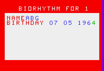 BioRhythm [Model 4004] screenshot
