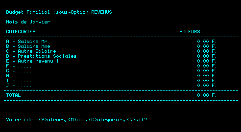 Budget Familial screenshot