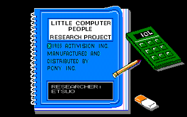 Little Computer People [Model M68F-5518] screenshot
