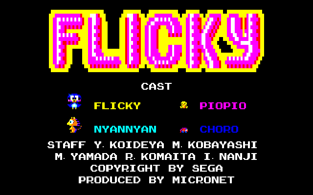 Flicky [Model MF-103005] screenshot