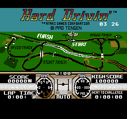 Hard Drivin' screenshot