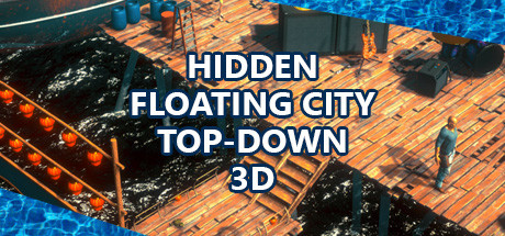Hidden Floating City Top-Down 3D [Model 1902210]