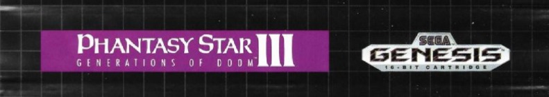 Phantasy Star III - Generations of Doom [Model 1303]